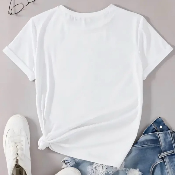 Elegant White Cherry Graphic Tee - Picture 2 of 8